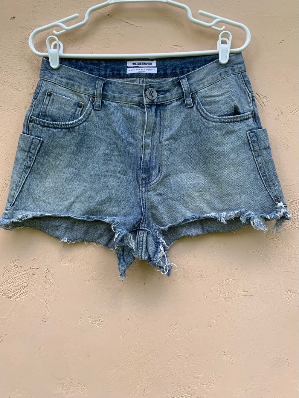 One Teaspoon Distressed Denim Shorts